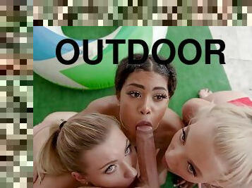 Lana Sharapova - Suck A Big Cock Outdoor To Avoid Trouble And Get Fucked