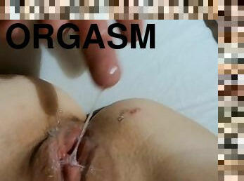 orgasm, fru, amatör, milf, par, fingerknull, italiensk