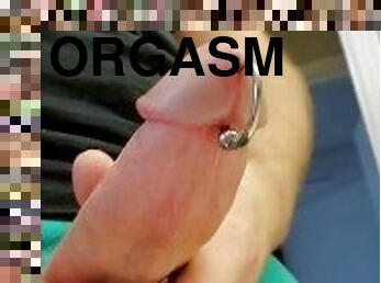 Growling Orgasm Solo Pierced BWC