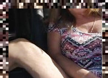 Hottest MILF Ever - Curbside Pickup Nearly Caught got it on video