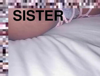 My stepsister creaming my dick