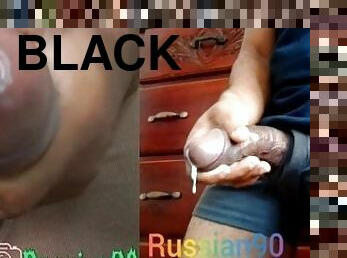 masturbation, amateur, ejaculation-sur-le-corps, énorme-bite, gay, branlette, black, secousses, point-de-vue, ejaculation