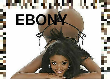 Lithe ebony bitch Jenna Brooks