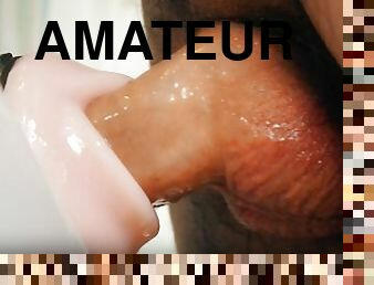 masturbare-masturbation, amatori, jet-de-sperma, jucarie, facut-acasa, sperma, solo