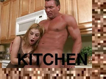 Kinky Kitchen Handjob