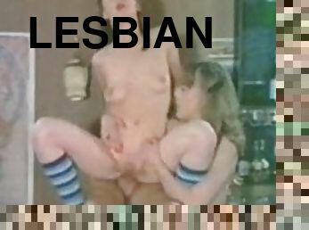 Sexy Lesbian Babes Suck Cock and Get Their Pussies Fucked in a Hot Retro Orgy