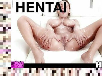 Real Life Hentai - All the way Through & Bukkake - Josephine Jackson fuck aliens and explodes Cum