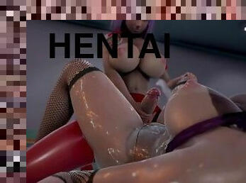 Big tit nurse Futa Sakura likes Ino Pussy 3D Hentai