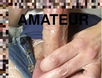 énorme, masturbation, monstre, amateur, énorme-bite, branlette, solo, bisexuels, blanc, bite