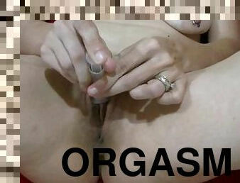 onani, orgasme, amatør, milf, legetøj, fetish, solo