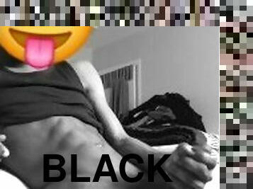 Sexy Darkskin Man Stroking BBC