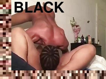 Muscle BBC Fucks Black Cock Sucking Slut