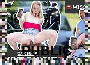 INTERRACIAL PUBLIC: Black Dutch Man Fucks Teen In Car: Chrystal Sinn - MISSDEEP