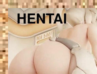 gros-nichons, anal, japonais, butin, hentai, seins, parfait, blanc