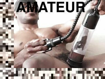 amateur, énorme-bite, gay, branlette, solo, musclé, bite, masque