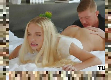 Lovely Blonde Na Sharopova Sodomized In La