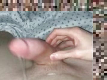 A Quickie With Leaking Cum, Staying Quiet While Parents Are Awake