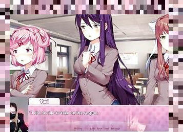 Doki Doki Literature Club! pt. 19 Yuri acting a little weird, and the game too.. Im scared :/