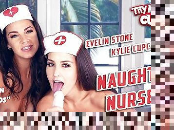 TRY NOT TO CUM - Naughty Nurses - By Evelin Stone & Kylie Cupcake