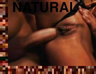 Natural Boobs Sexy babe intense Hardcore Threesome Anal