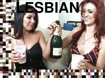 pijane, laski, lesbijskie, hardcore, realne