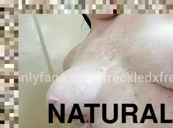 mandi, tua, amateur, remaja, rambut-merah, muda18, kolej, semula-jadi, lebih-tua, mandi-shower