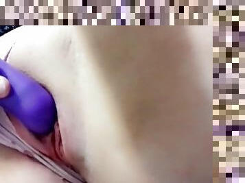 Makeing daddys pussy nice and wet