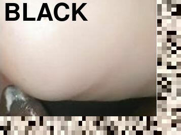 White girl cums on black dick