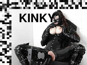 fingering, knepning-fucking, perverst, maskiner, fetish, latex, støvler, dukke, maske, gummi