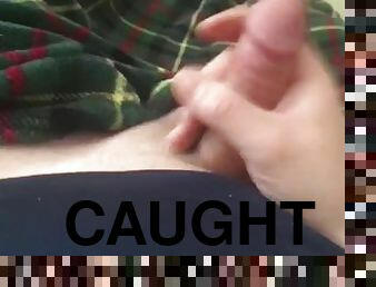 Step brother caught masturbating