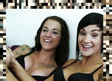 LICENSED TO LICK - Nikki Hearts Dominates Dumb Lesbian Sammie Six