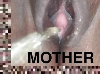 baignade, pisser, sport, amateur, ébène, interracial, milf, maman, black, mère