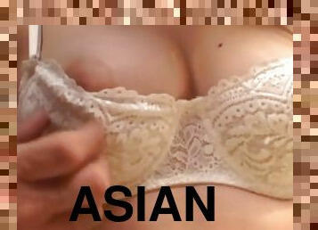 Pussy toyed asian teen is fucked in missionary