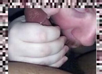 White boy sucking my dick