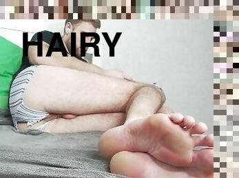 sexyguy and hise sweet feet and awesome ass with torn boxers