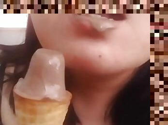 LICKING delicious ICE CREAM