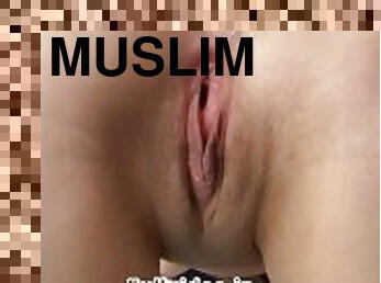 Muslim girl masturbating on the table at home. If you want to see this and all the full videos see m
