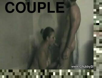 A couples having a romantic timee under the hot shower