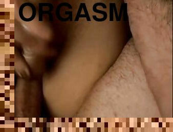 Real orgasm, clit toy, thick cock, wet pussy
