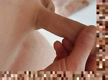 Jerk off my Beautyful Penis in the Shower with POV Cumshot