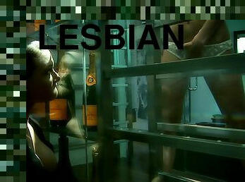 Lesbian chicks Tory Lane and Teagan Presley enjoys bondage and strapon fucking