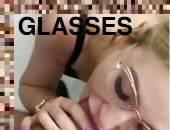 Blond sunglasses teen blowjob Queen