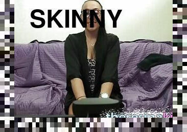 Skinny German kinky Bitch on live webcam! Masturbate Doggy