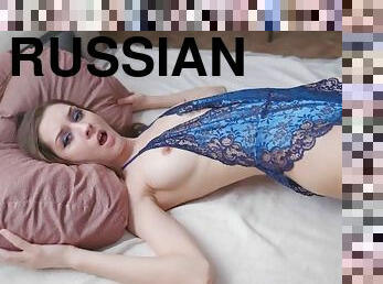 Russian model in sexy underwear knows a lot about dicks. DesertX