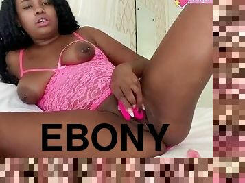 Teen ebony cumming for you