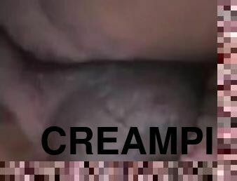 Daddy makes my pussy drip then gives me a creampie