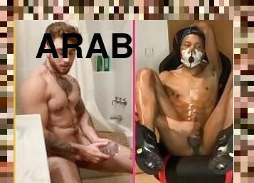 masturbation, ejaculation-sur-le-corps, énorme-bite, gay, arabe, branlette, black, ejaculation, webcam, solo