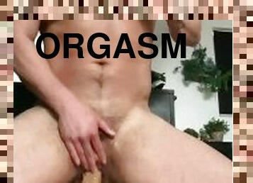FTM Jockpussy playing and riding 2 big cocks DP untill he comes, moaning and wet!