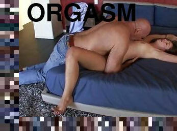 Old Geezer Licks And Fucks Cute Slim Body Tall Teen On Bed