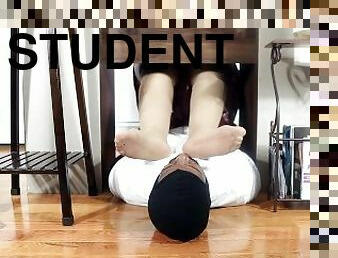 Curvy College Professor Turns Failing Student Into her Foot Slave For Her Sweaty Meaty Nylon Feet